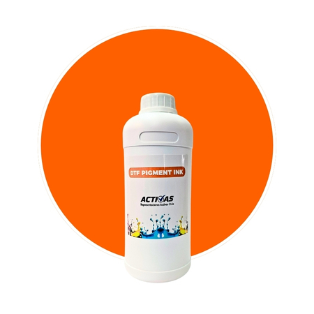 Tinta DTF Naranja Fluor